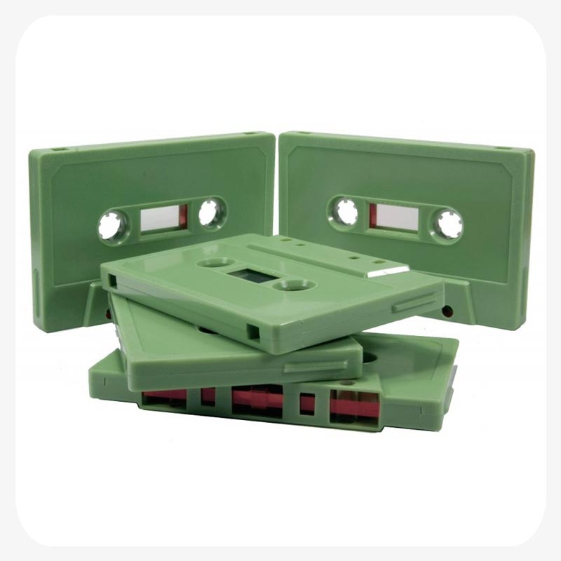 musicassetta verde pisello pea green tapes